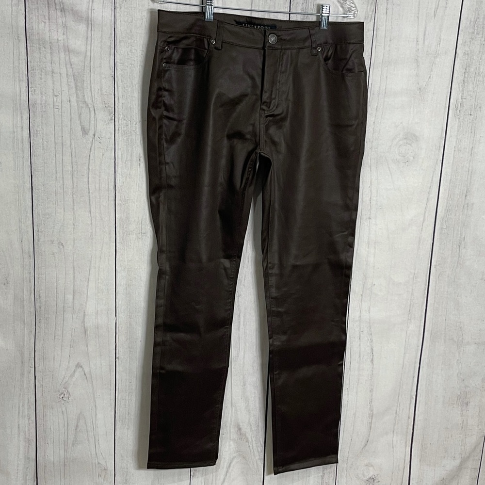 Liverpool Abby Shimmer Coated Skinny Jeans